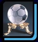 水晶サッカーボール